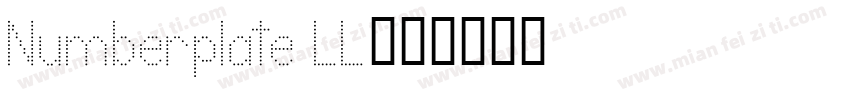 Numberplate LL字体转换